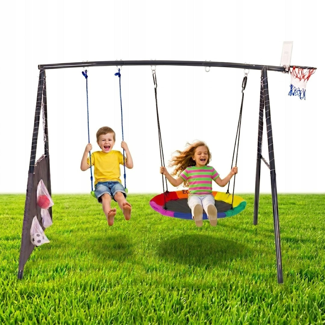 Swing Garden Playground Kids 4in1 Basket Stork Nest Frame Manufacturer no brand
