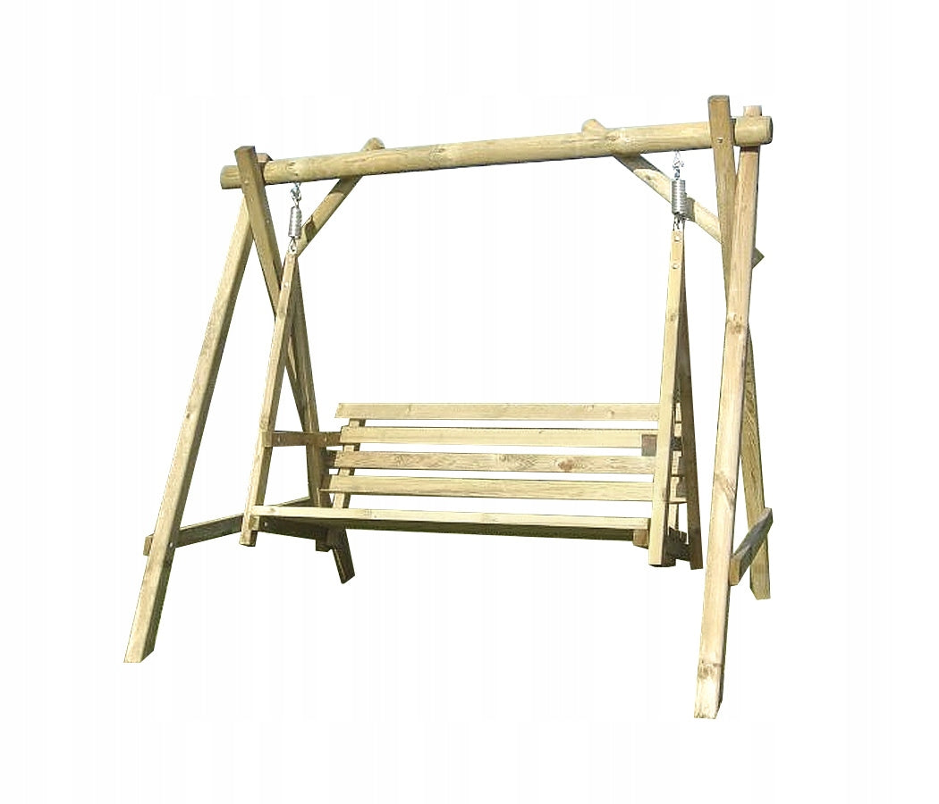 Swing Rocking Bench Wooden Garden Albin