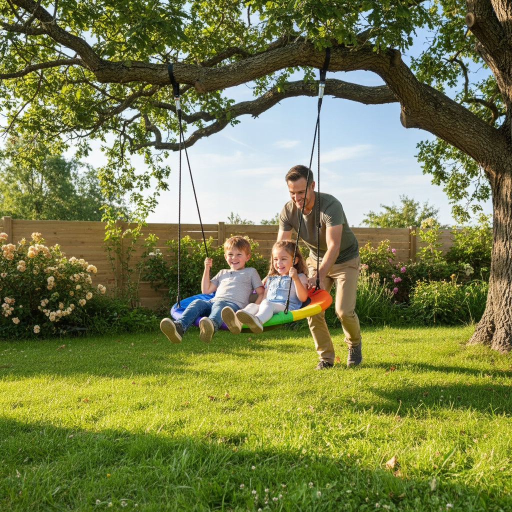 Swing STORK Garden NEST for children cocoon MULTICOLOR 120cm XXL Packaging status original