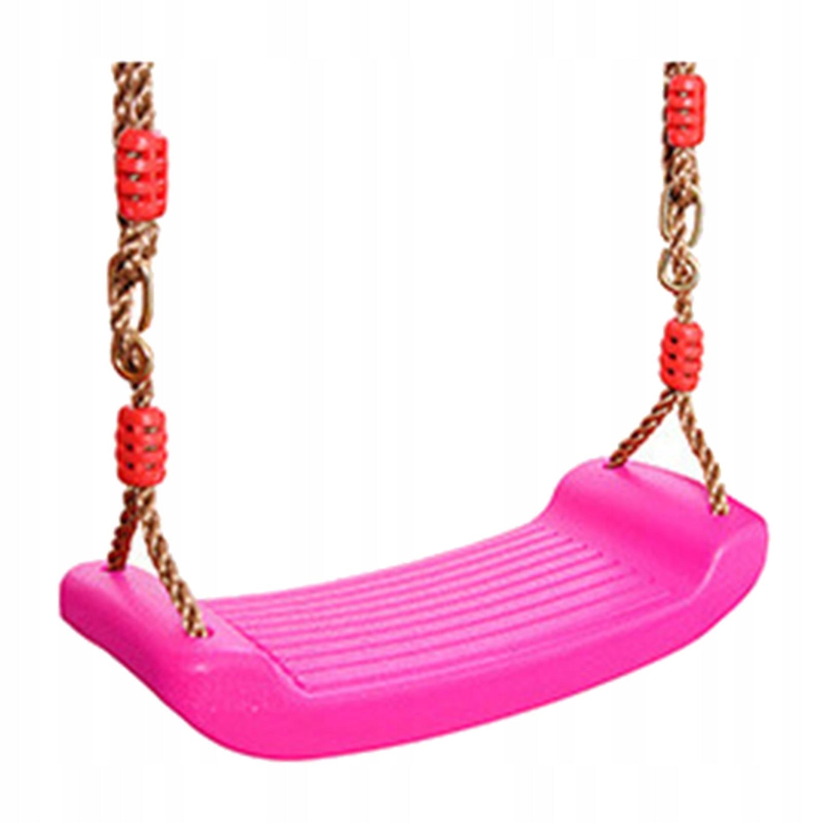Swing Seat Set with Heavy Duty Durable Replacement Rope Curved Board