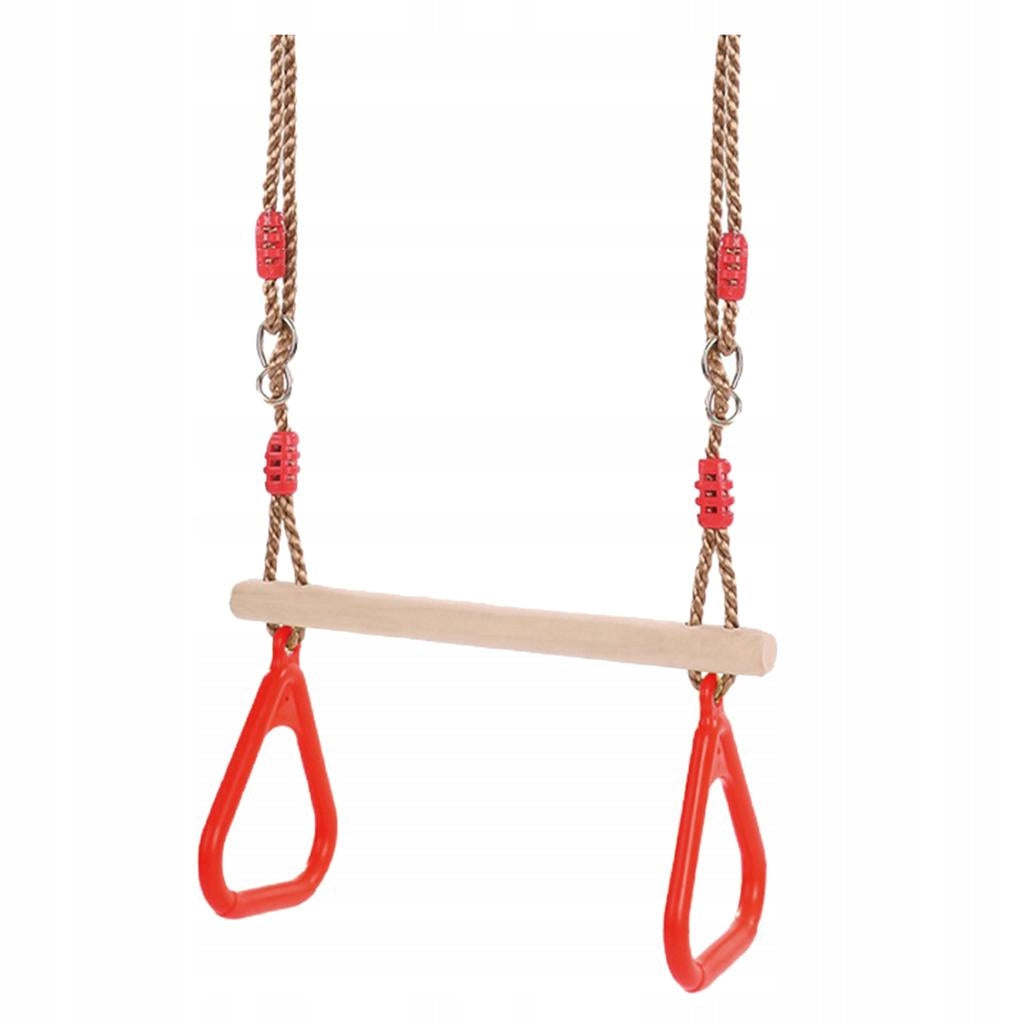 Swing Wooden with Rings for Interior And Red