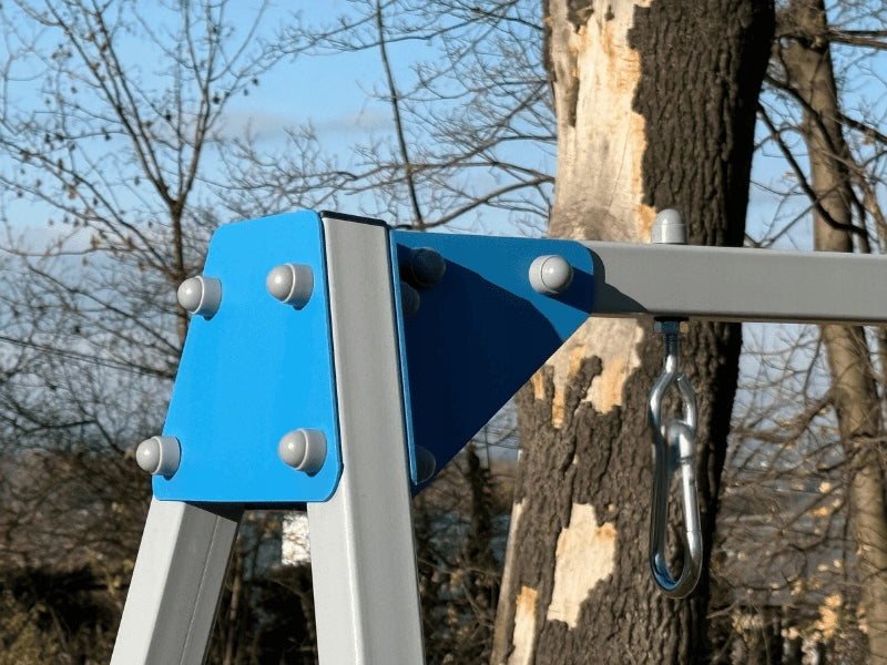 Swing for children garden frame 120kg GALVANIZED STEEL POLAND POTENZA Seat length 159 cm