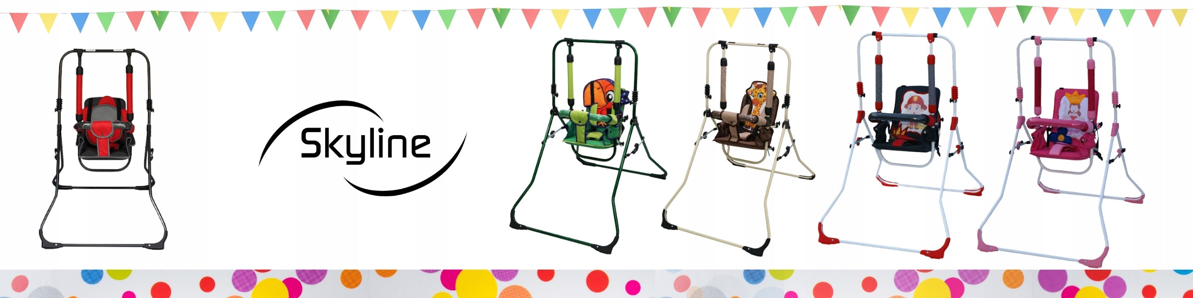Swing rocker for baby freestanding folding redflower 115cm 2in1 Packaging status original