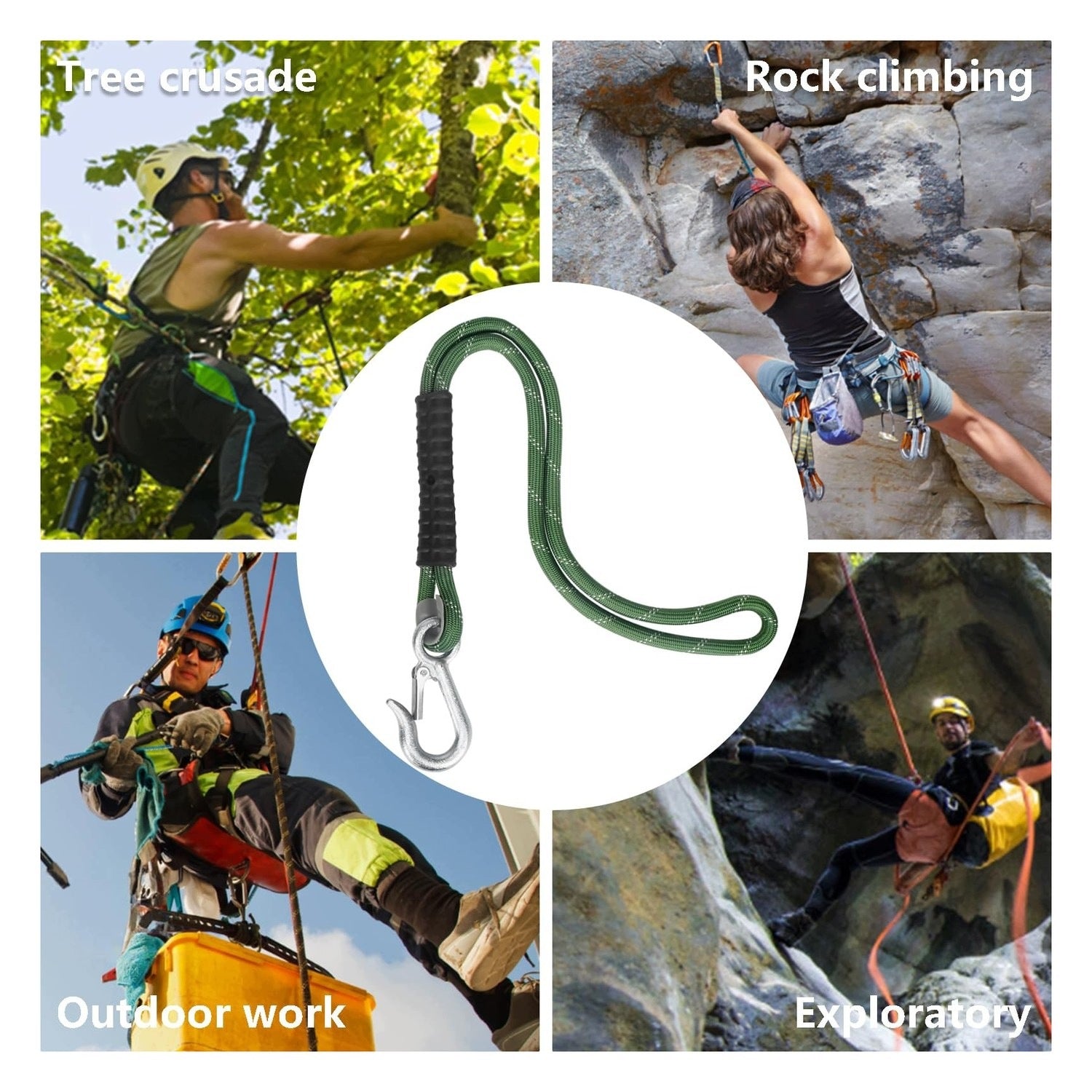 Swing rope - 2 meters - with hooks for seats Brand no brand