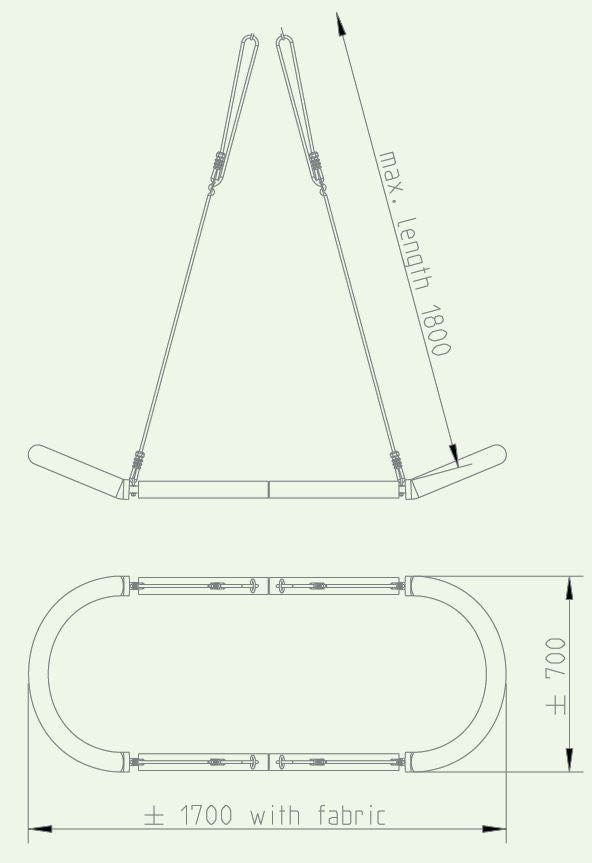 Swing stork nest long - hammock for garden Manufacturer code 197.003.006.001