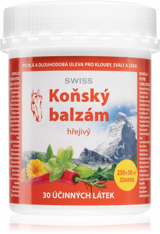 Swiss Horse balm Warm aromatic massage balm 300 ml Name Koňský balzám SWISS hřejivý 300 ml