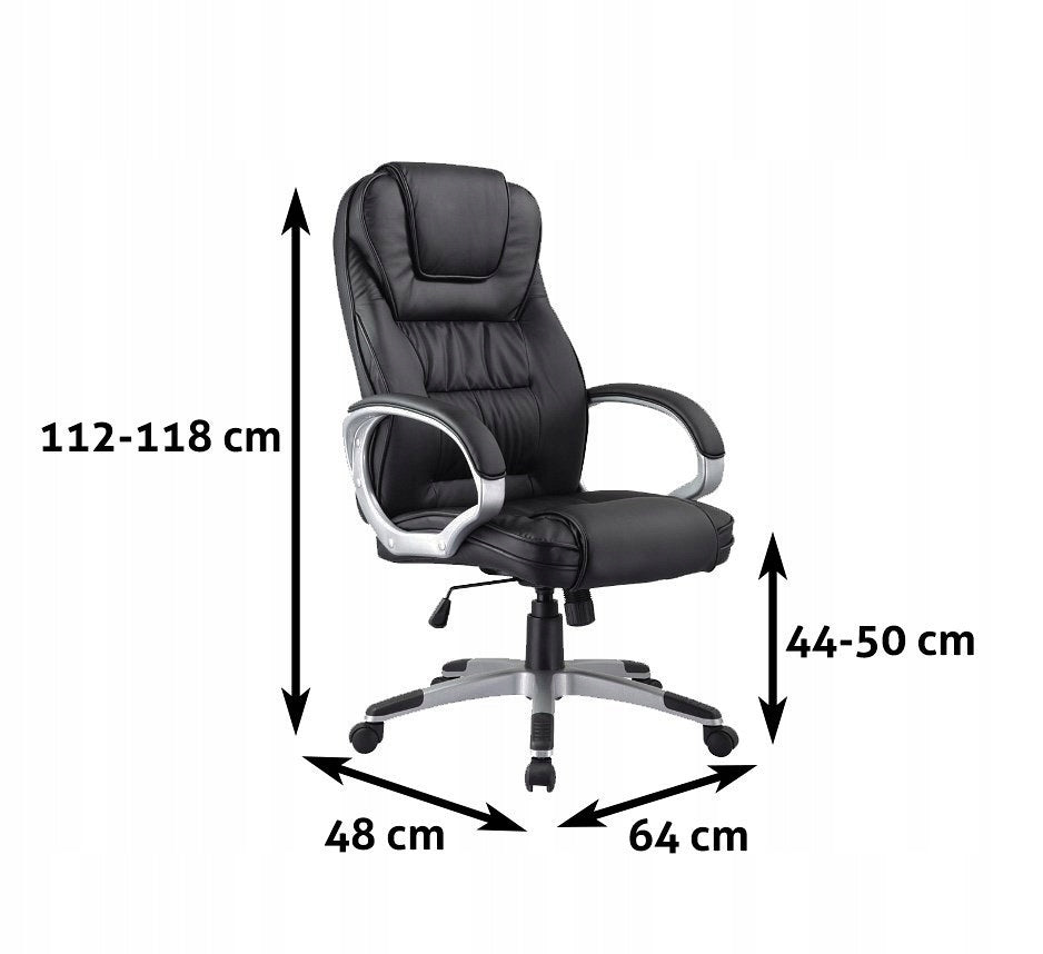 Swivel Armchair Q-031 Black Living Room Studio Office Packaging status original