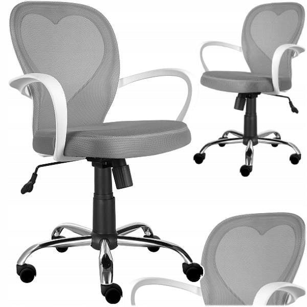 Swivel Armchair for Living Room Membrane GREY/WHITE DAISY SIGNAL