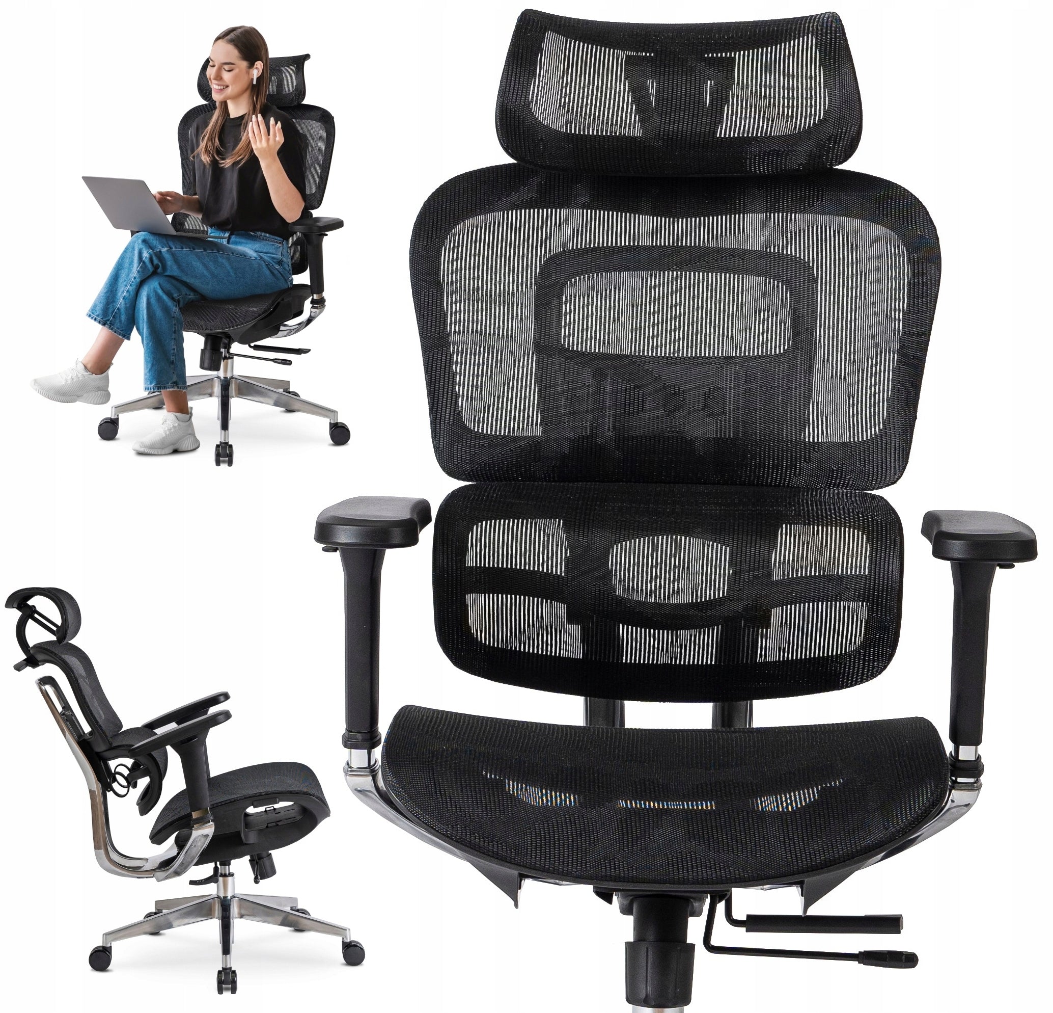 Swivel Chair Black Office Ergonomic NINO Office Chair