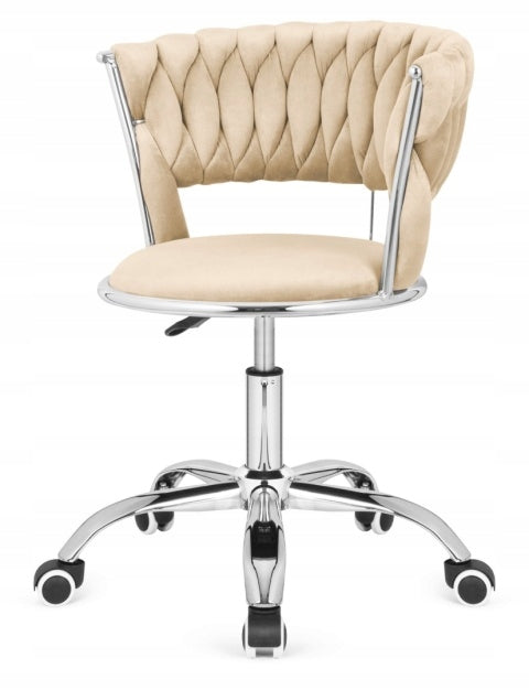 Swivel Chair| For Student Desk Adjustable| Velour Beige Lugano Packaging status original