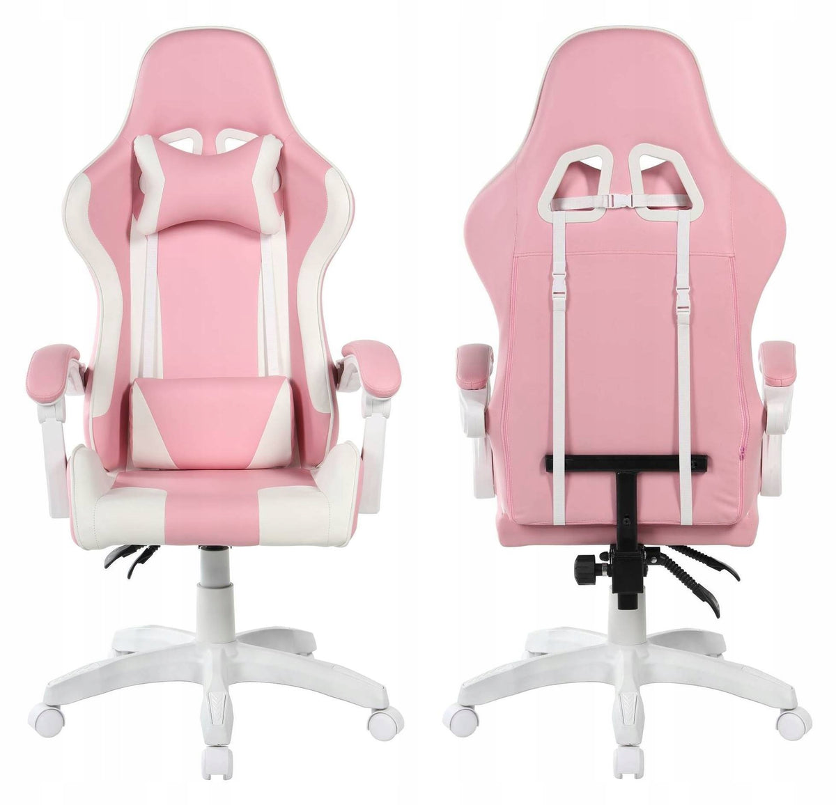 Swivel Chair PUTH Gaming Pink and White Office High 130kg