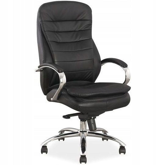 Swivel Chair Q-154 Black Eco-leather Workshop