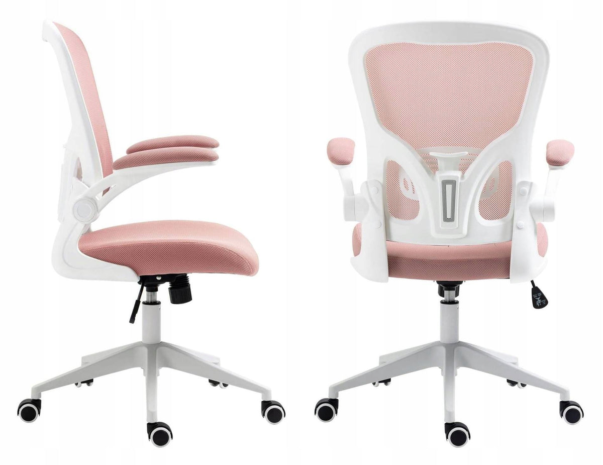 Swivel Chair TWISTER Pink Youth Desk Mesh Armchair Comfort