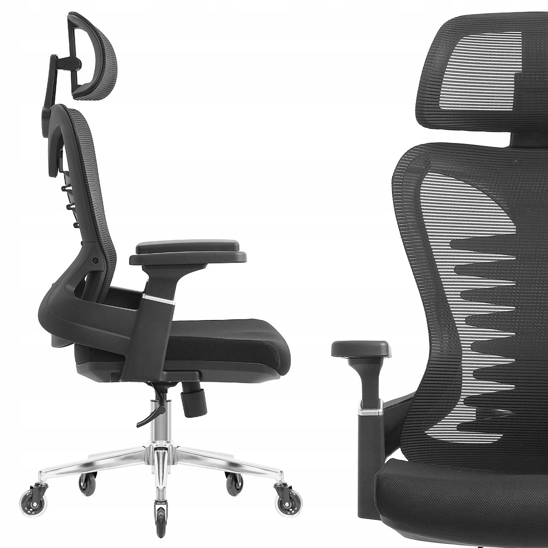 Swivel Chair for Desk ERGONOMIC Adjustment Spacetronik mesh black Manufacturer code SPC-AXON-00