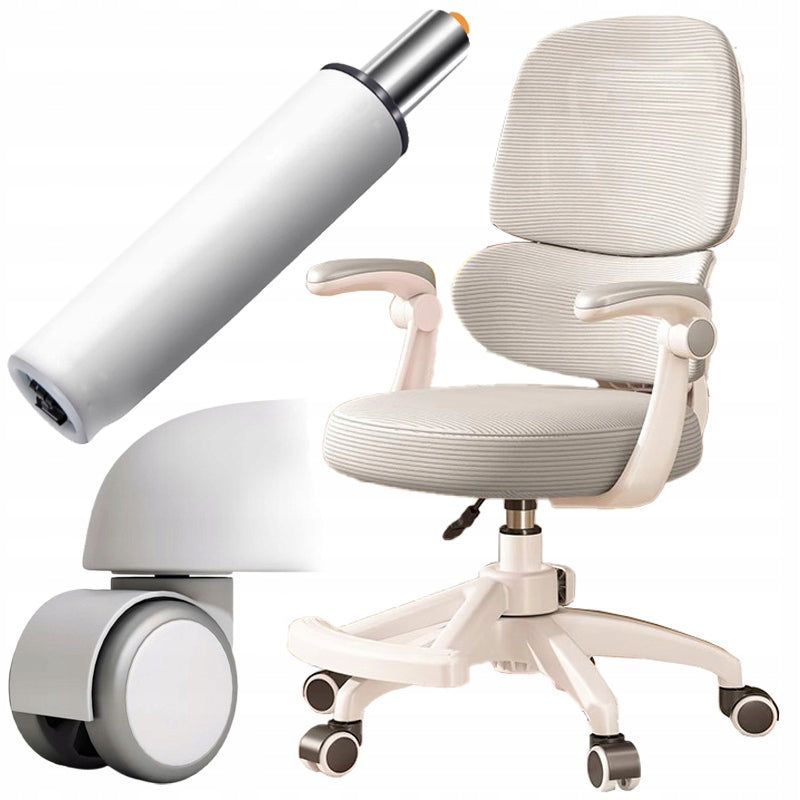 Swivel Office Chair Children's Office Chair with Footrest Grey