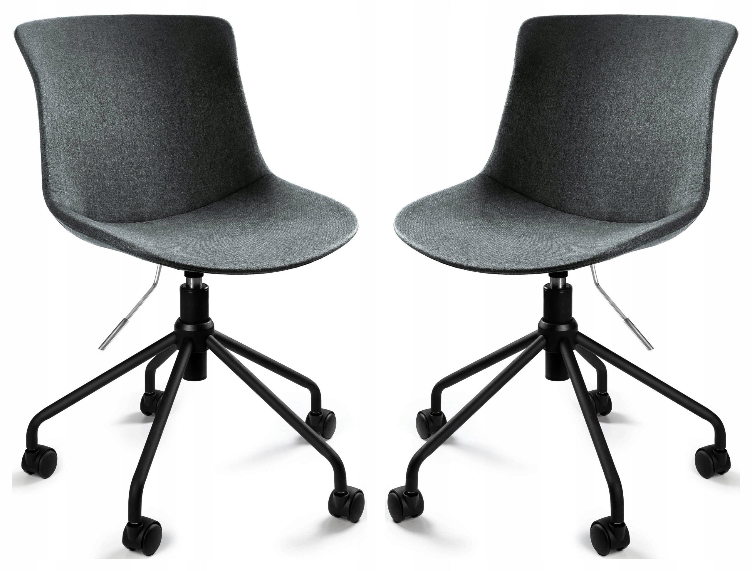 Swivel Office Chair EASY R 130 kg Dark Grey Fabric for Meetings