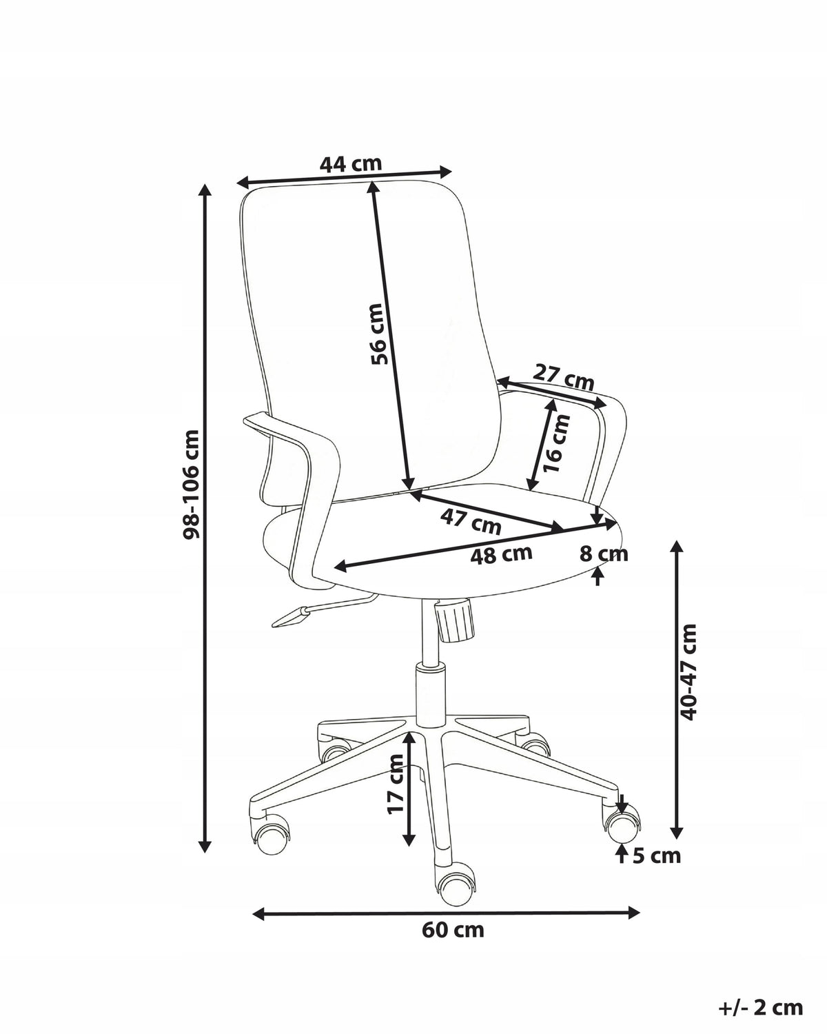 Swivel Office Chair on Mint Wheels Medical device no