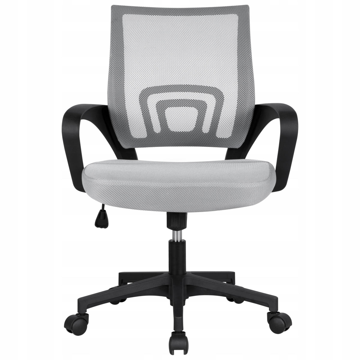Swivel Office Chair with Armrests Ergonomic, Grey Packaging status original