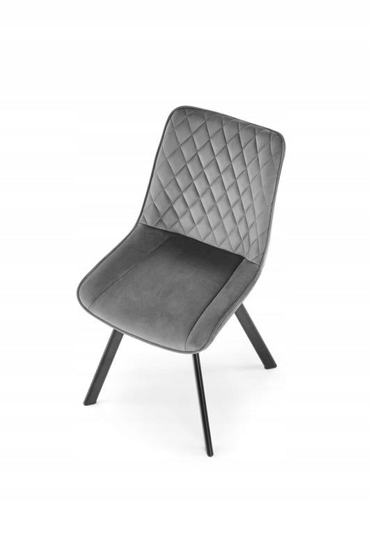 Swivel chair K520 color ash grey velvet material Halmar Manufacturer code V-CH-K/520-KR-C.POPIEL