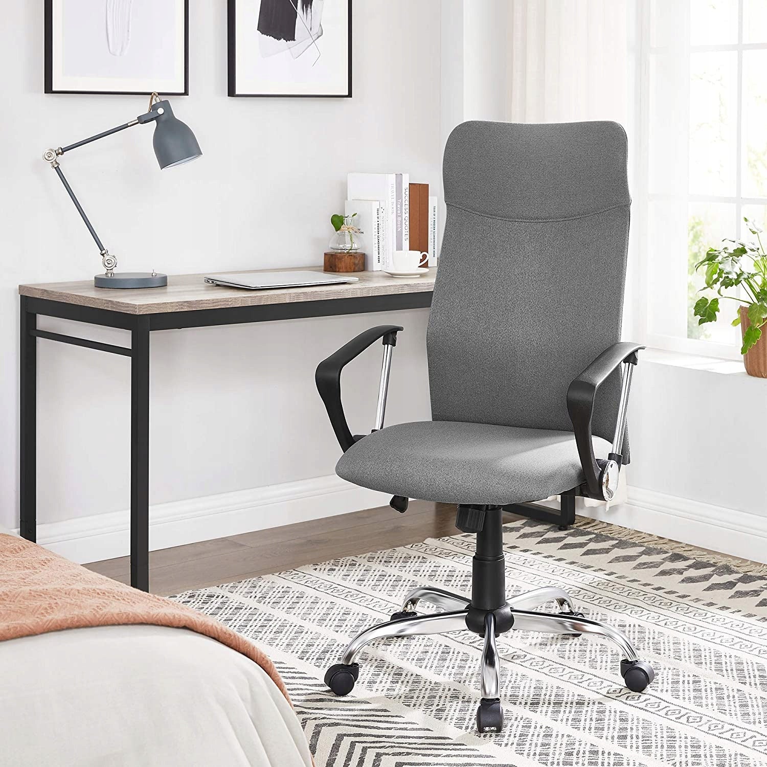 Swivel chair Songmics 120 x 52 x 49 cm GREY Manufacturer code OBN034G01