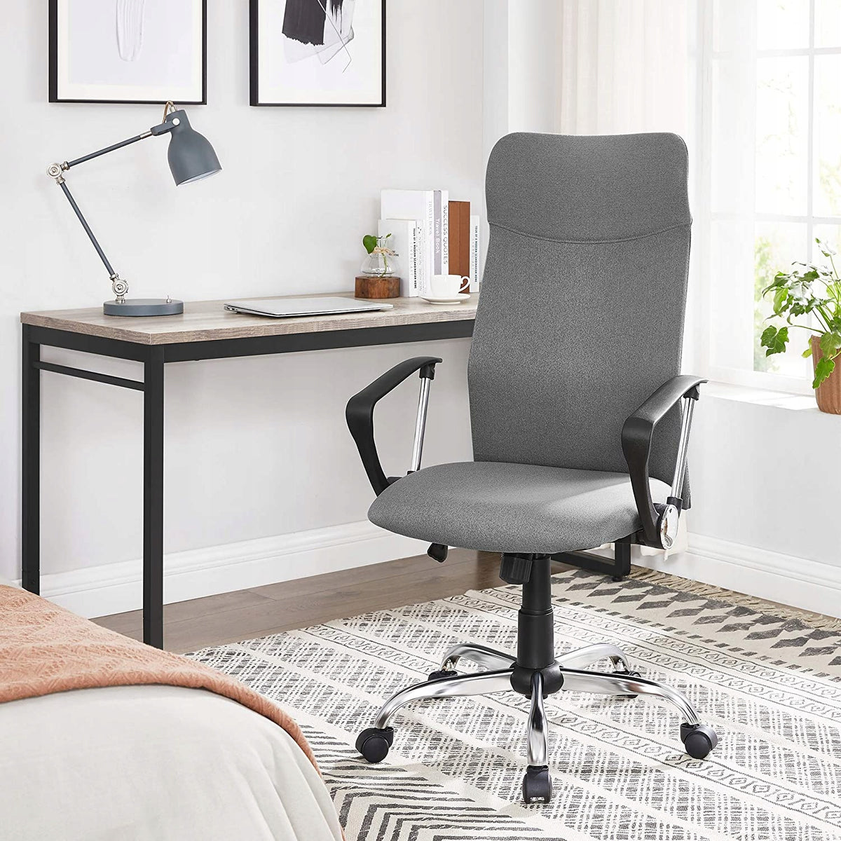 Swivel chair Songmics 120 x 52 x 49 cm GREY Manufacturer code OBN034G01