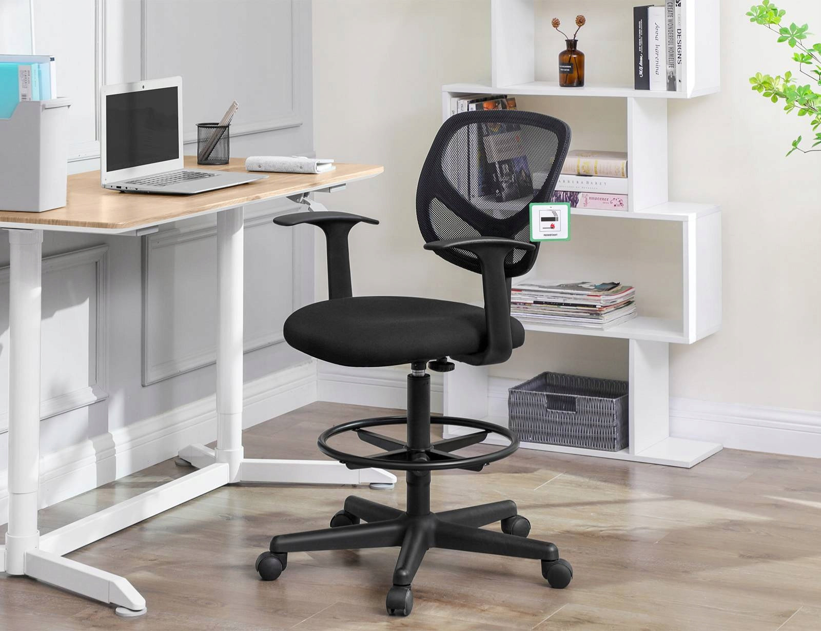 Swivel chair Songmics black Manufacturer code OBN25BK