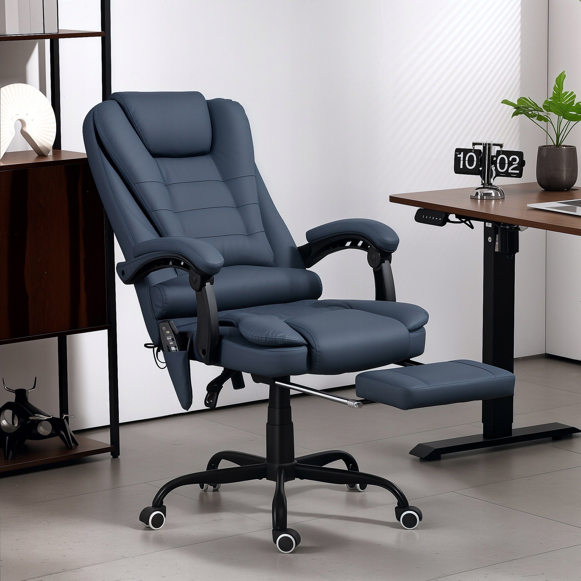 Swivel chair Vinsetto 921-342V91BU 67x67x121 cm blue