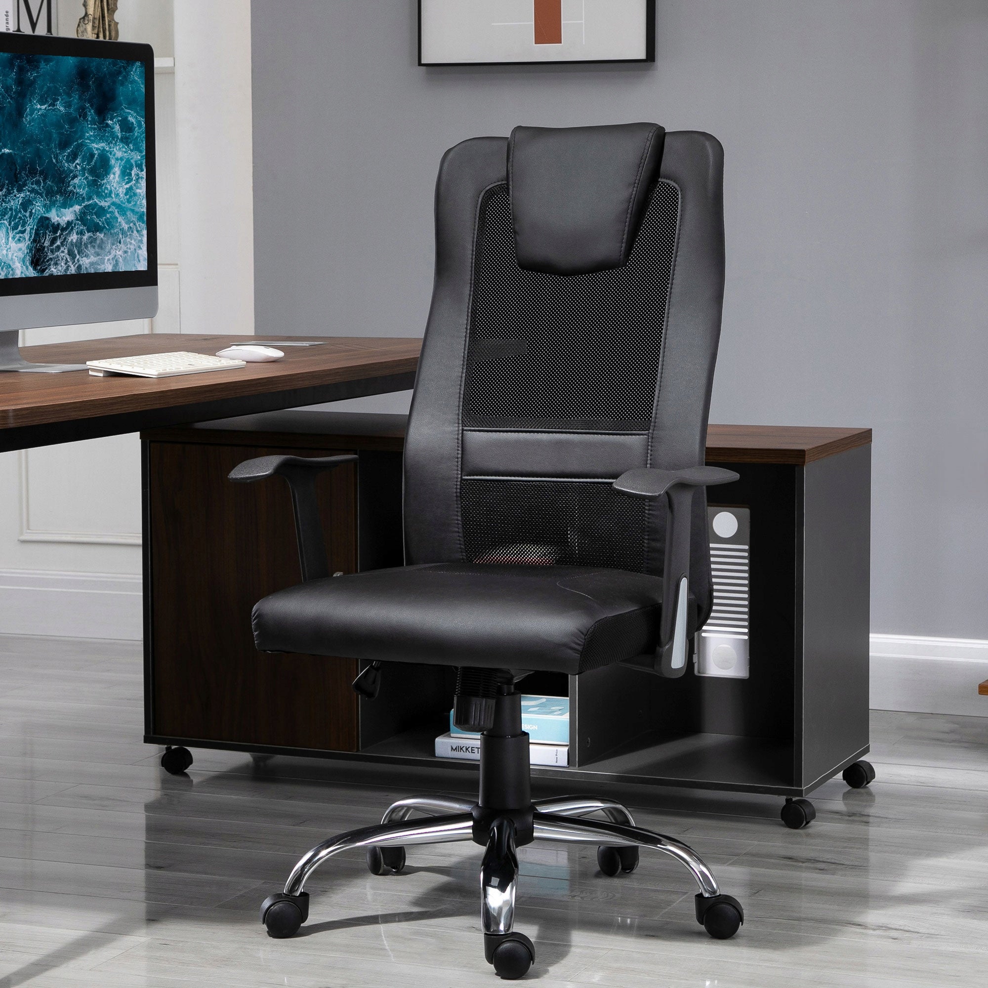 Swivel chair Vinsetto black