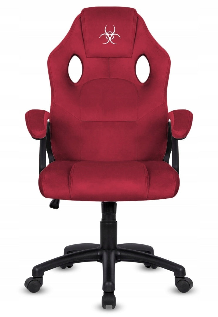 Swivel chair for desk CARRERA M ALCANTARA BURGUNDY