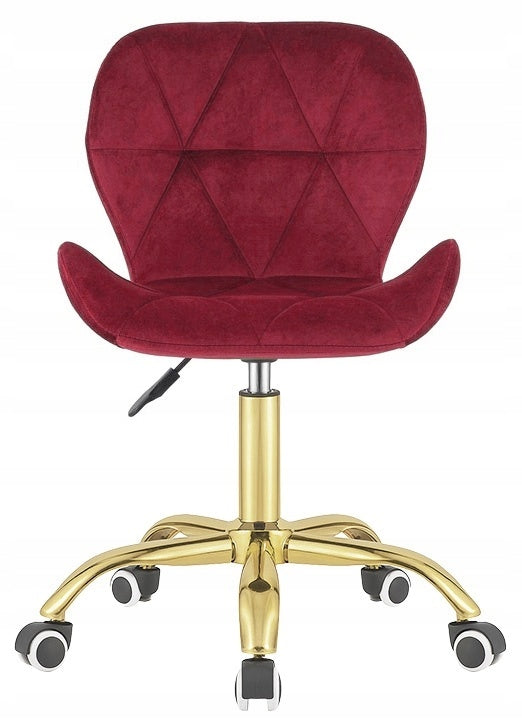 Swivel chair for office desk dressing tables burgundy velour Lugano Packaging status original