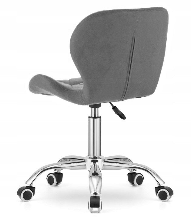 Swivel chair for office desk dressing tables grey velour Manufacturer code VAS3-VASTO-OFFICE-VELVET-DARK-GREY