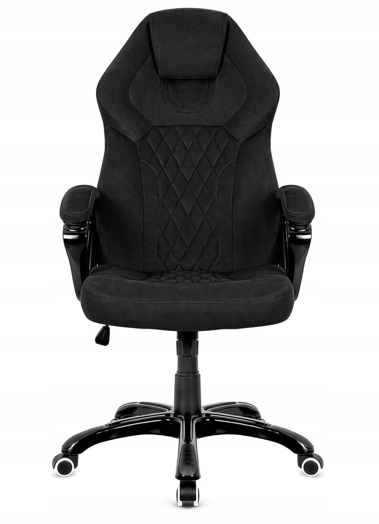 Swivel chair for office desk for president black velour fabric Manufacturer code SPD1-SPIDER-BLACK-ALCANTARA