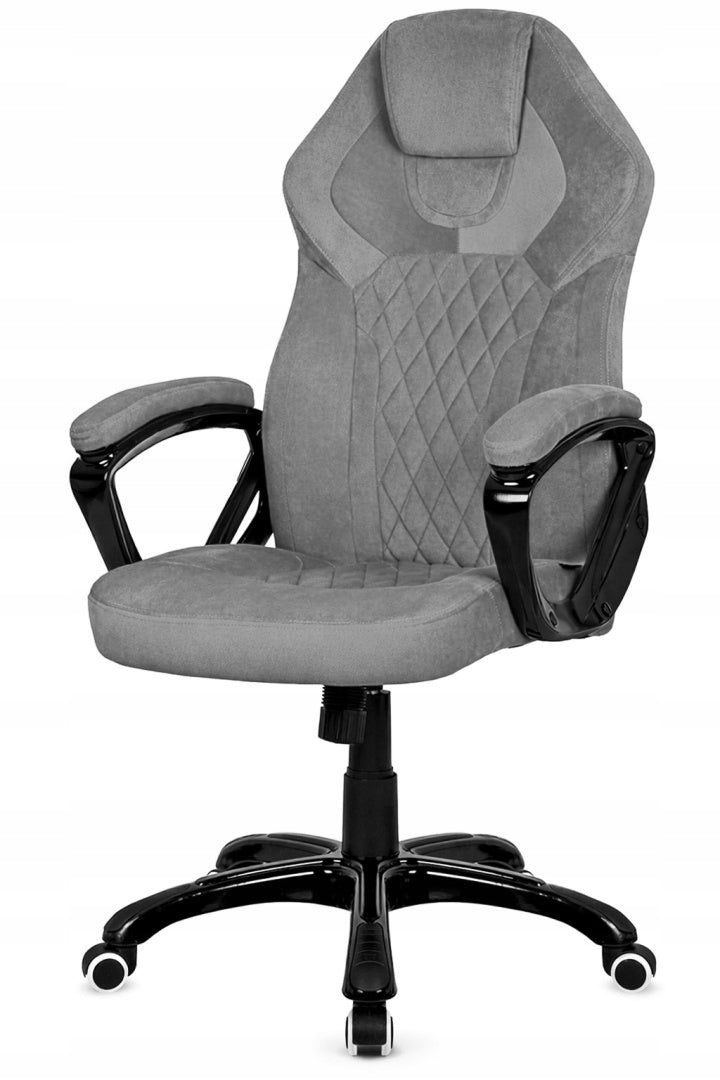 Swivel chair for office desk for president grey velour fabric Packaging status original