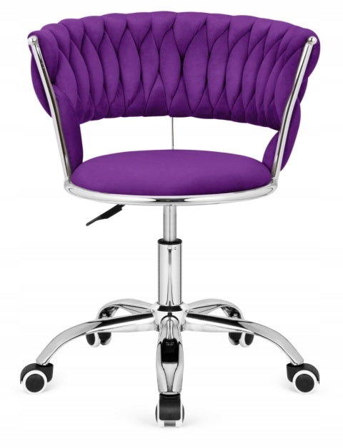 Swivel chair| for student desk adjustable| velour purple Lugano Packaging status original