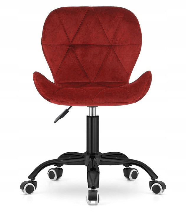 Swivel chair for student desk office adjustable velour Lugano.pro Manufacturer code VAS3-VASTO-OFFICE-VELVET-BURGUNDY-SMOKE