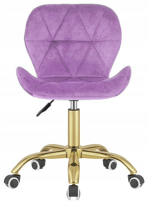 Swivel chair for student desk velour office purple Lugano.pro Packaging status original