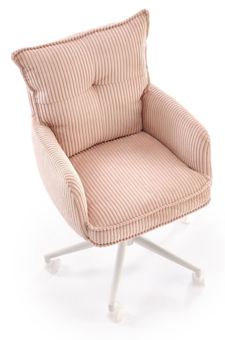 Swivel chair office chair fabric light pink up to 120 kg Terna