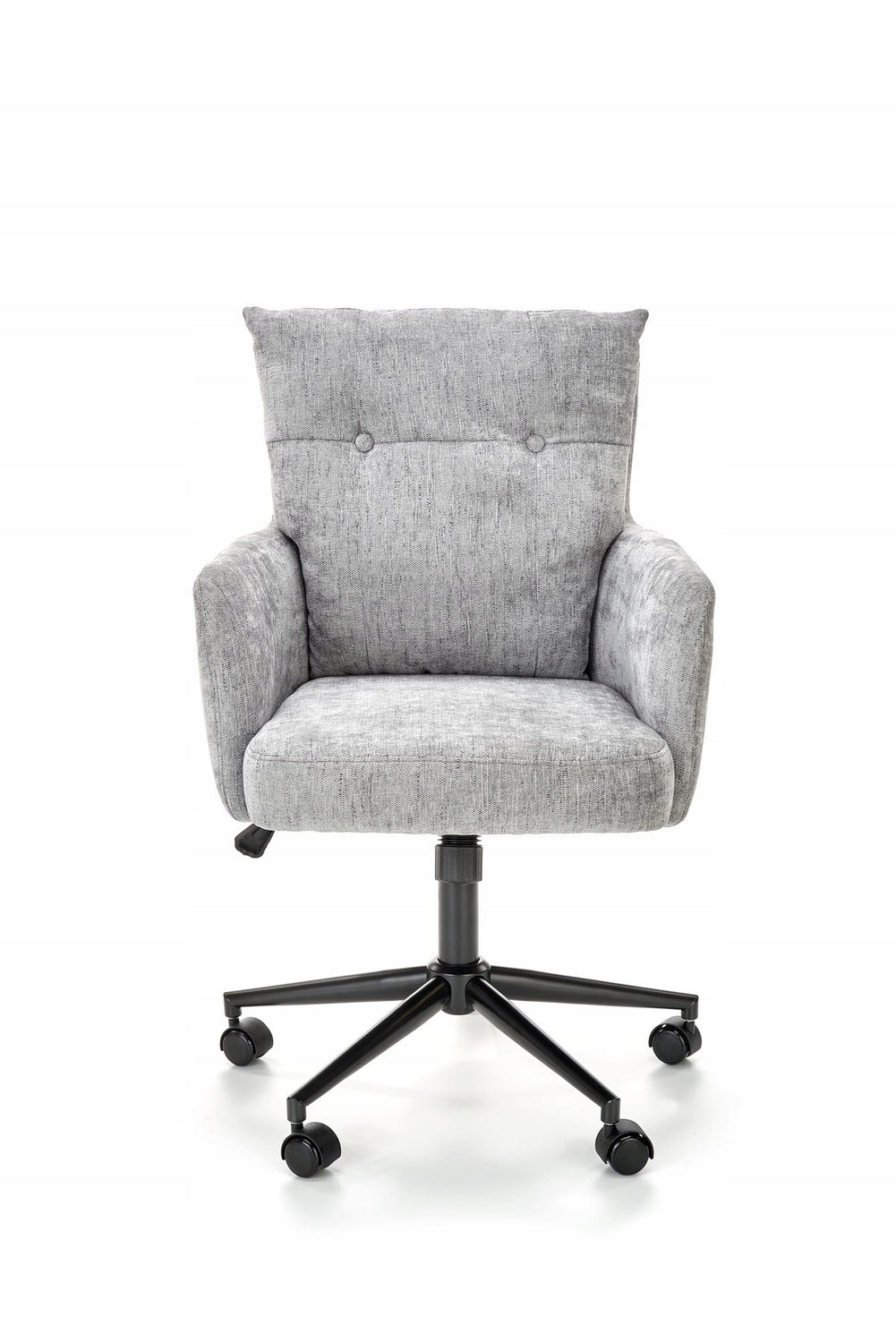 Swivel chair office upholstered desk chair FLORES light grey Brand Halmar