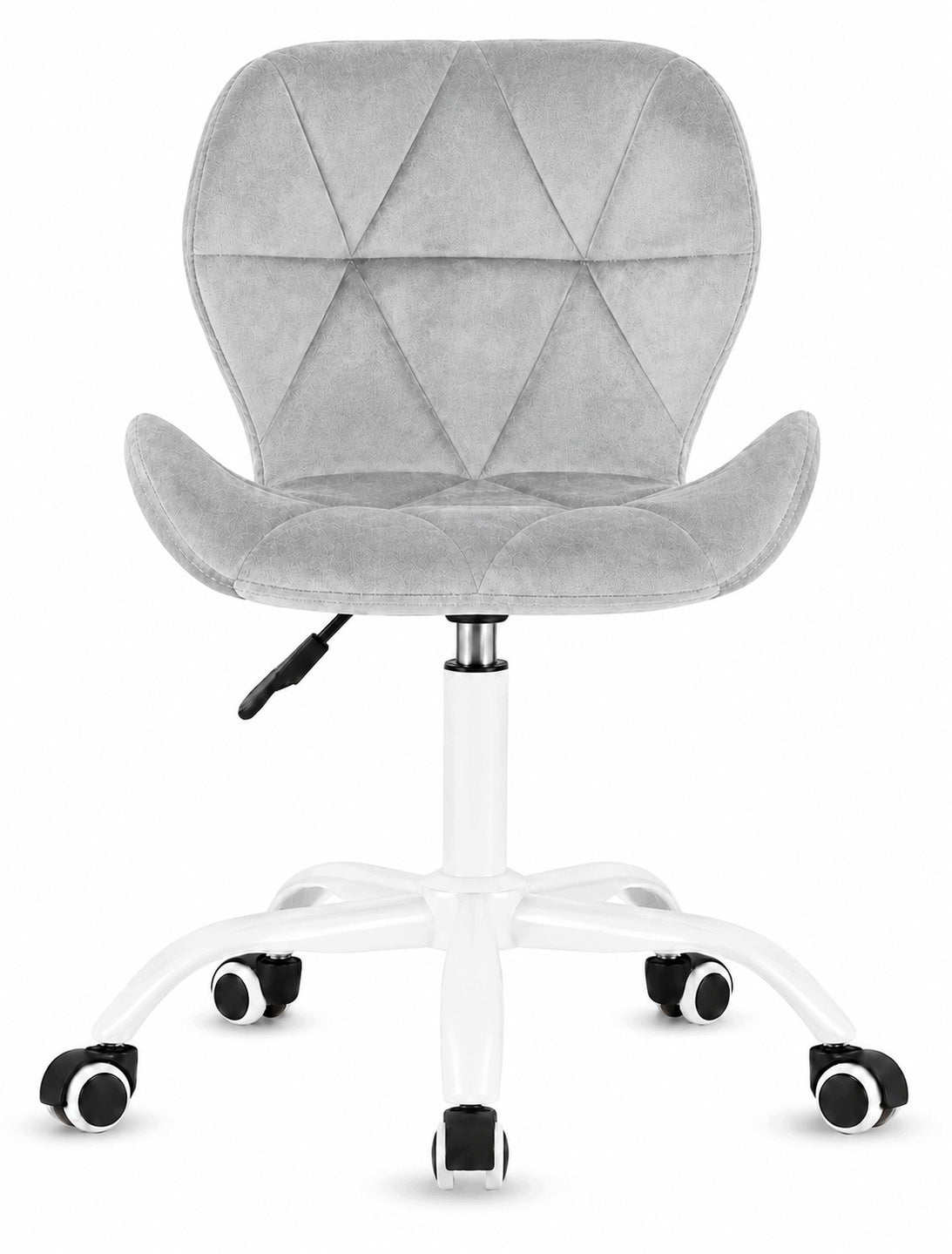 Swivel chair student desk chair velour grey adjustable Packaging status original