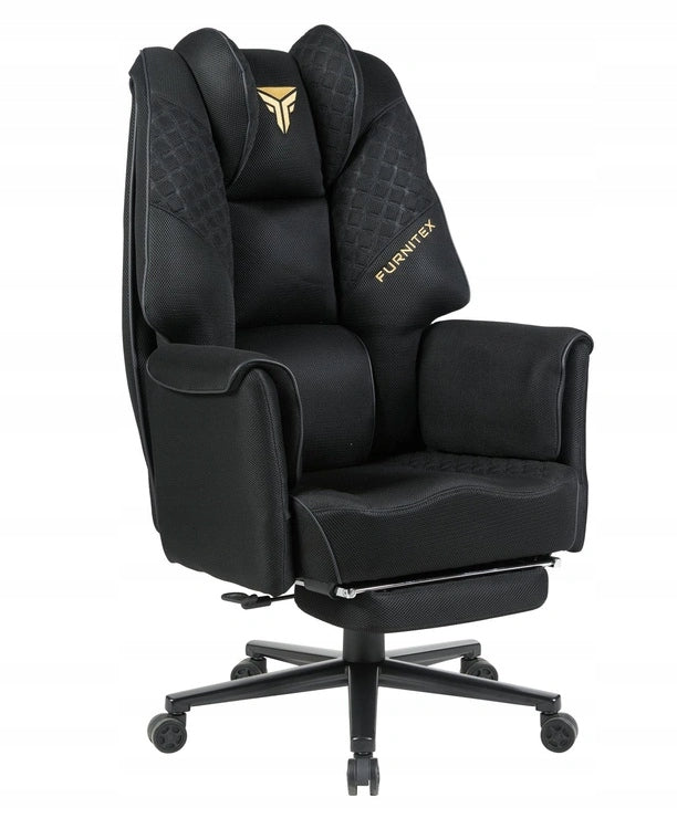 Swivel chair with pull-out footrest and backrest adjustment black SITTO Brand Aropos1