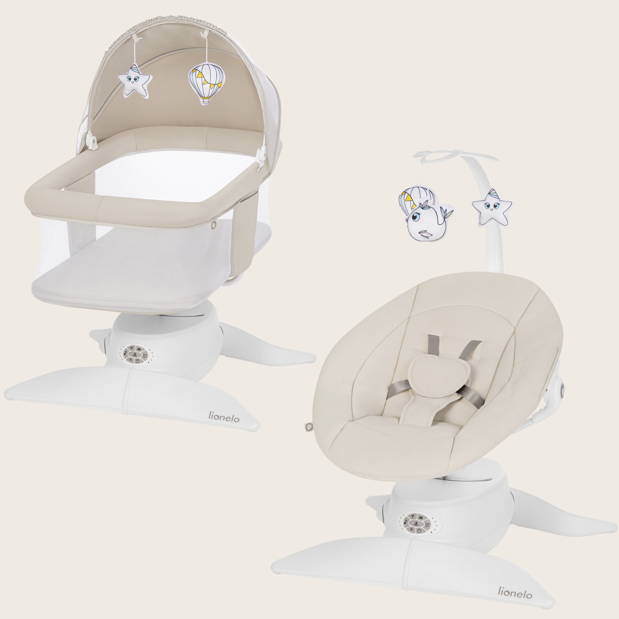 Swivel cot rocker electric gondola Lionelo Vivi Set Packaging status original