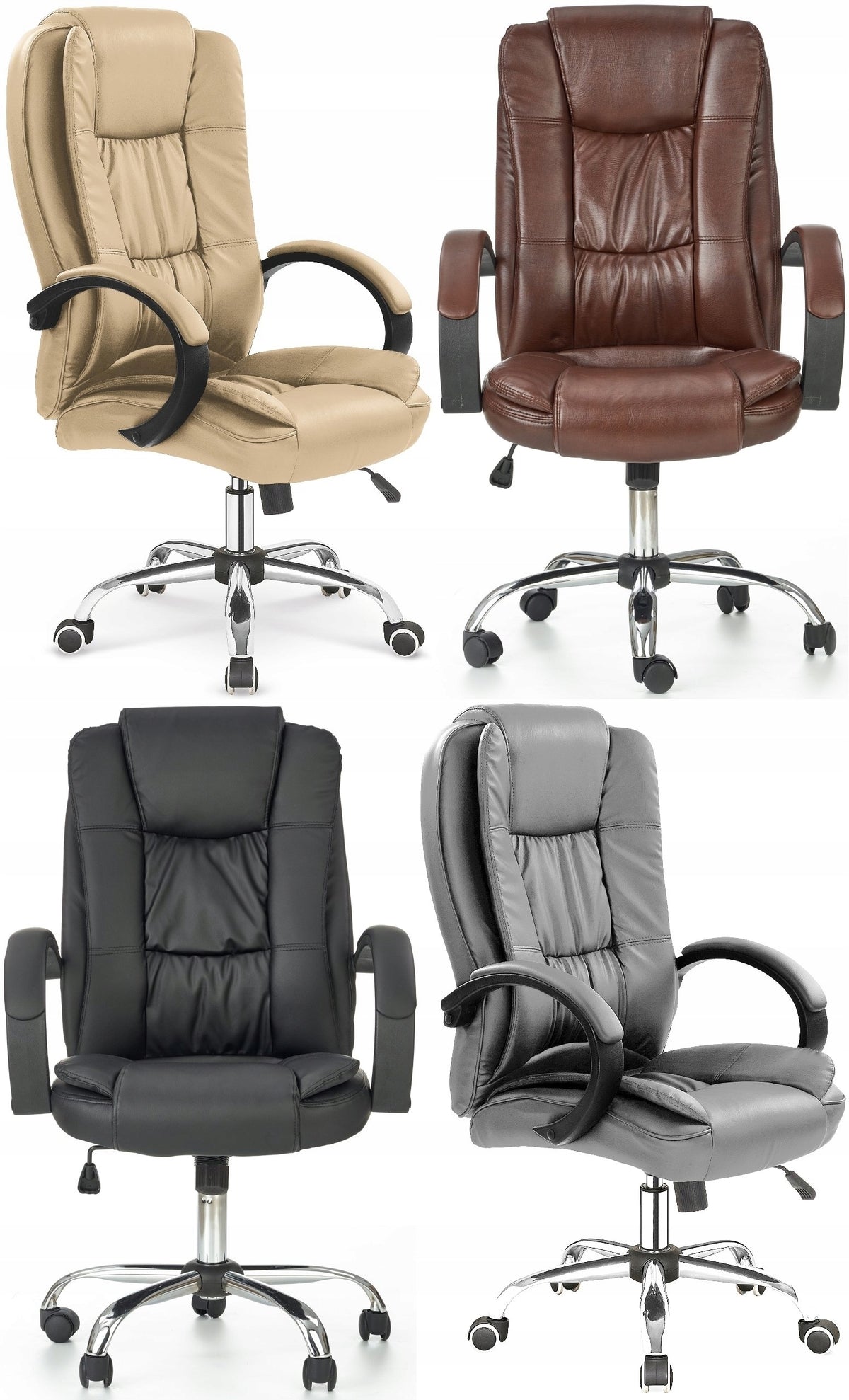 Swivel office chair GREY RELAX 2 to 130kg Halmar Manufacturer code H-RELAX_2-FOT-C.POPIEL
