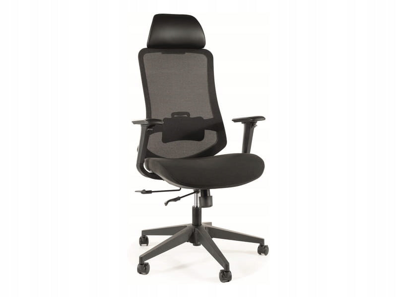 Swivel office chair adjustable with ARMRESTS ERGON black SIGNAL Packaging status original
