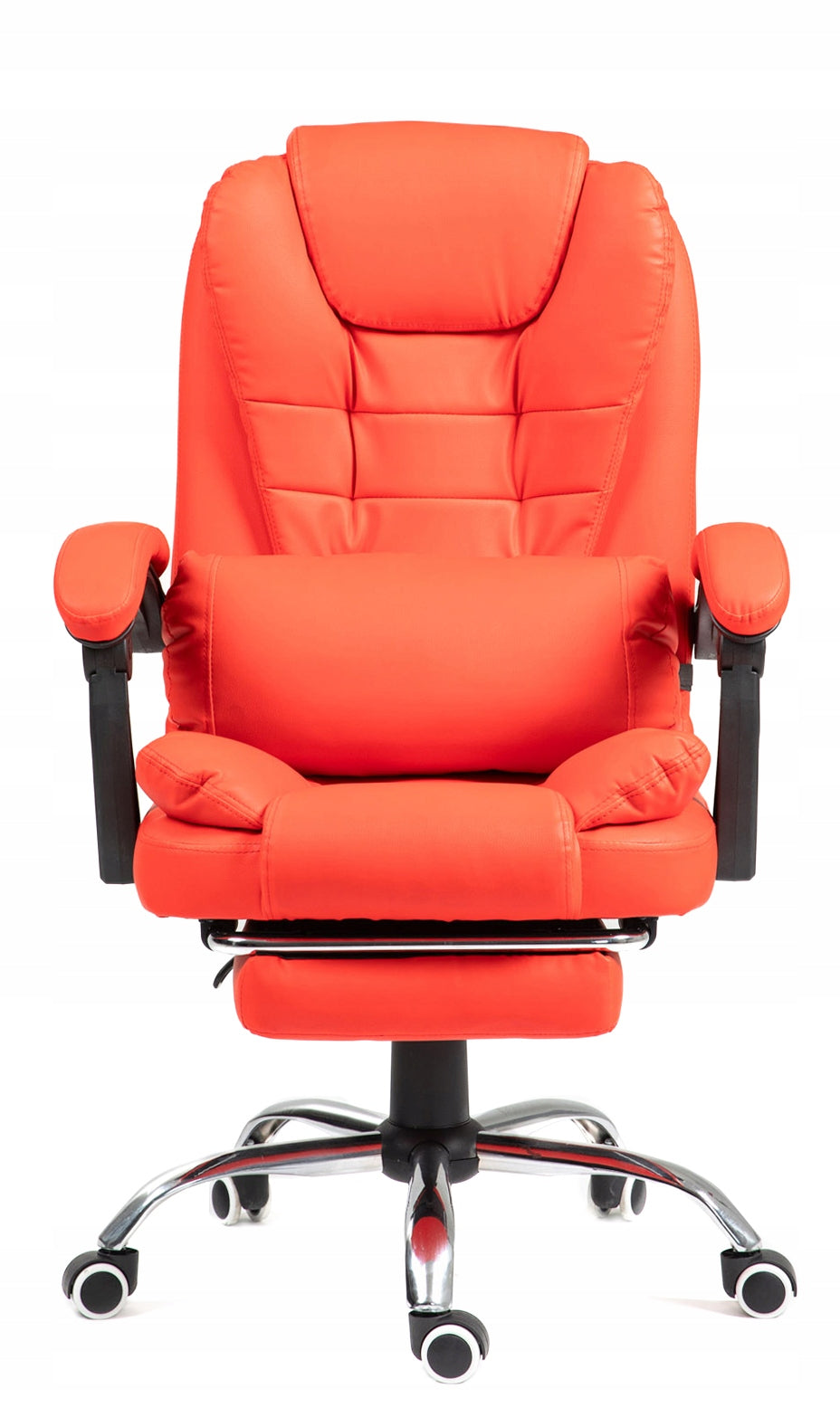 Swivel office chair with lumbar cushion footrest RED GIOSEDIO Furniture depth 58 cm