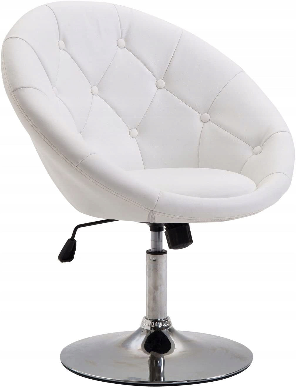 Swivel stool, height adjustable, chrome plated, 2 colours