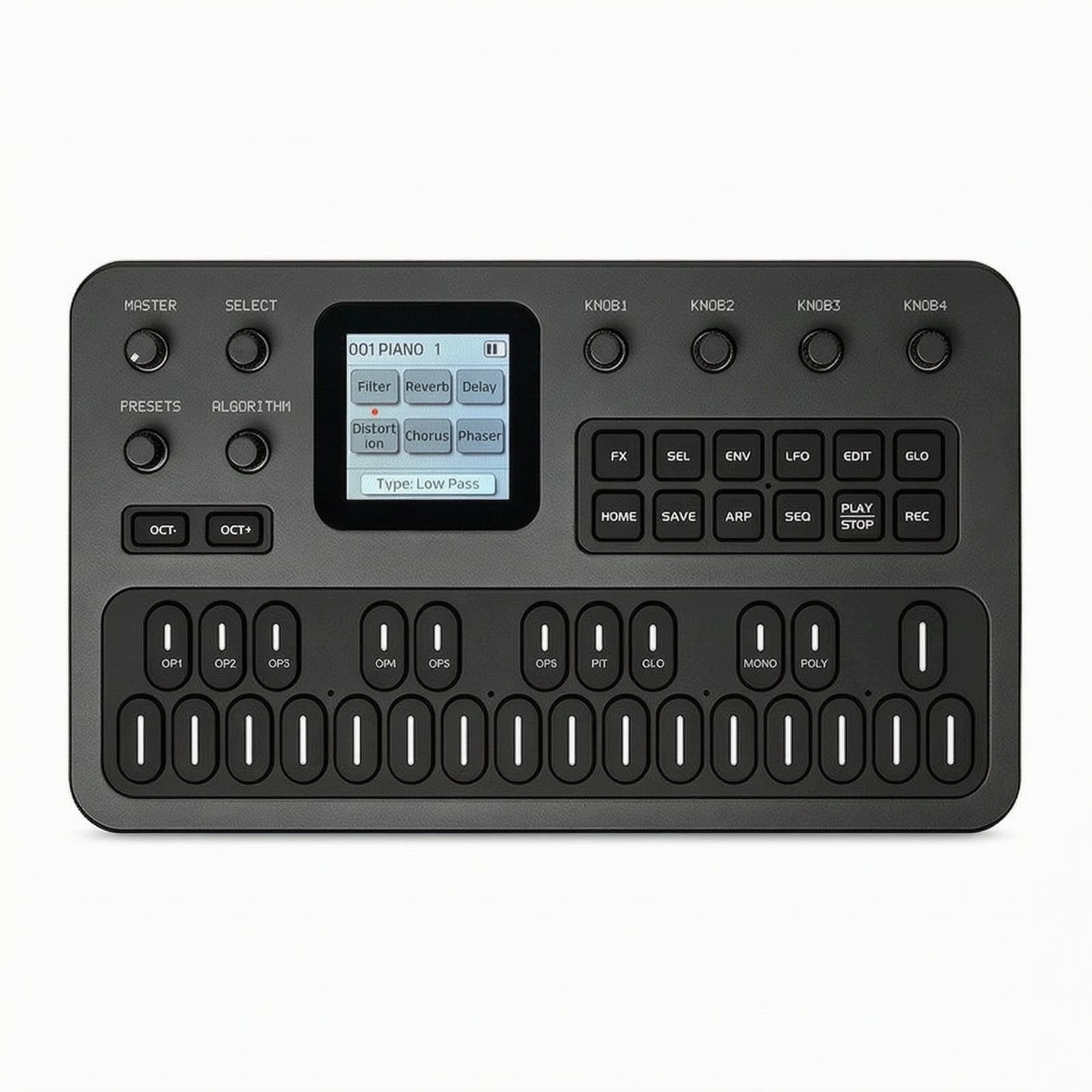 Synthesizer with Built in Speaker Powered Portable MIDI