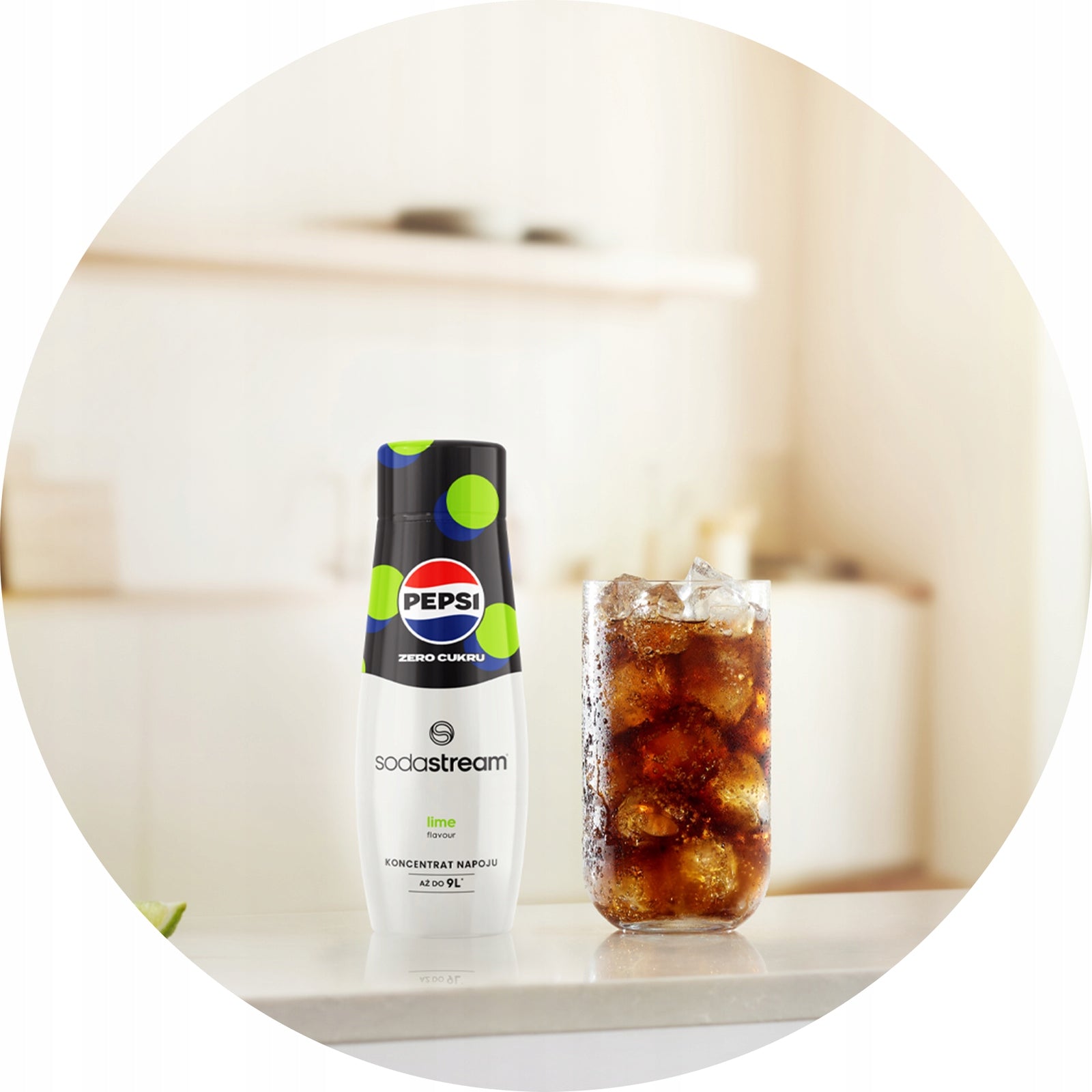Syrup concentrate for water SodaStream PEPSI LIME Zero Sugar 440 ml Number of pieces in the set 1 pcs