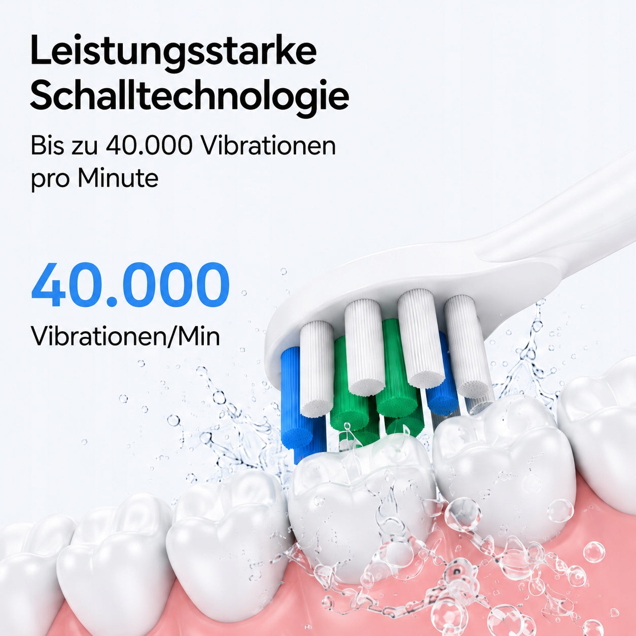 Szczoteczka soniczna z 5 trybami pracy i 8 końcówkami wymiennymi. Manufacturer code CXKJ-PL