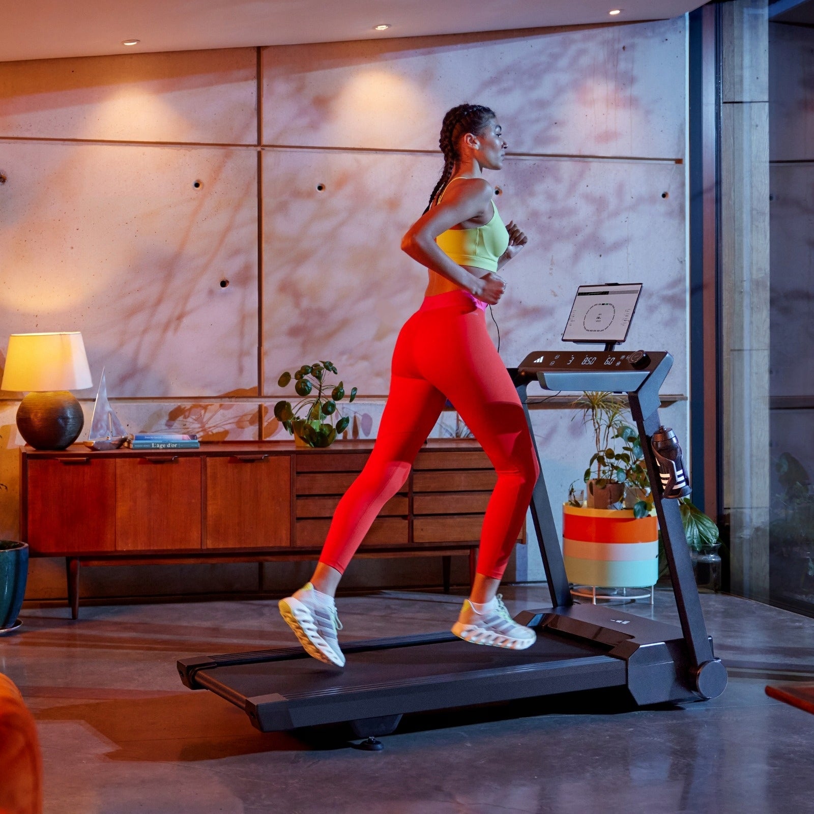 T-24c Adidas Folding Electric Treadmill with LED Display Maximum user weight 110 kg