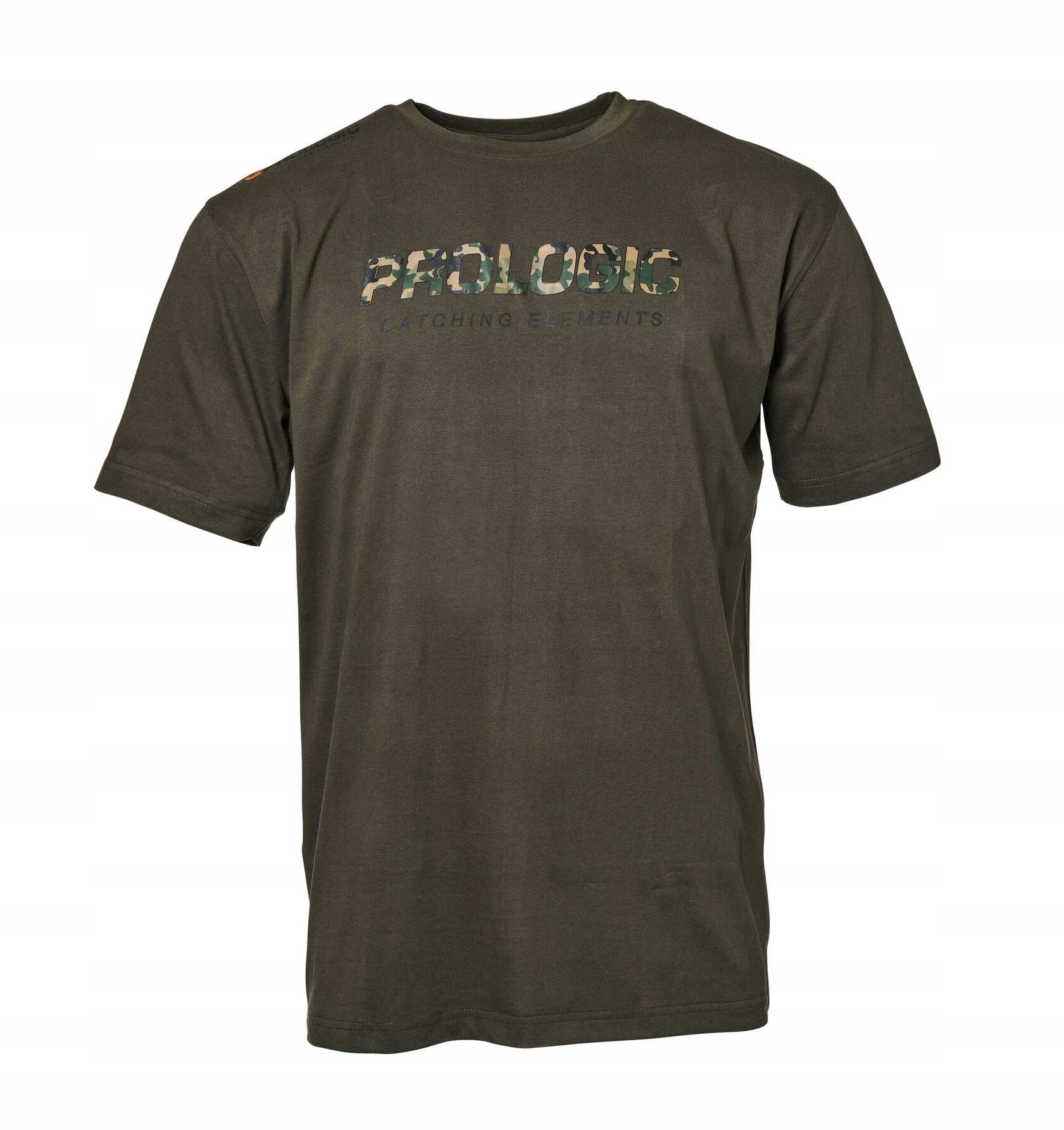 T-SHIRT PROLOGIC CAMO LETTER-M Color green